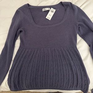 Hollister Long Sleeve Babydoll Top